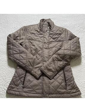 ARIAT Wms SZ S Insulated‎ Terrace Jacket Brown MicroCheck Equestrian Luxury